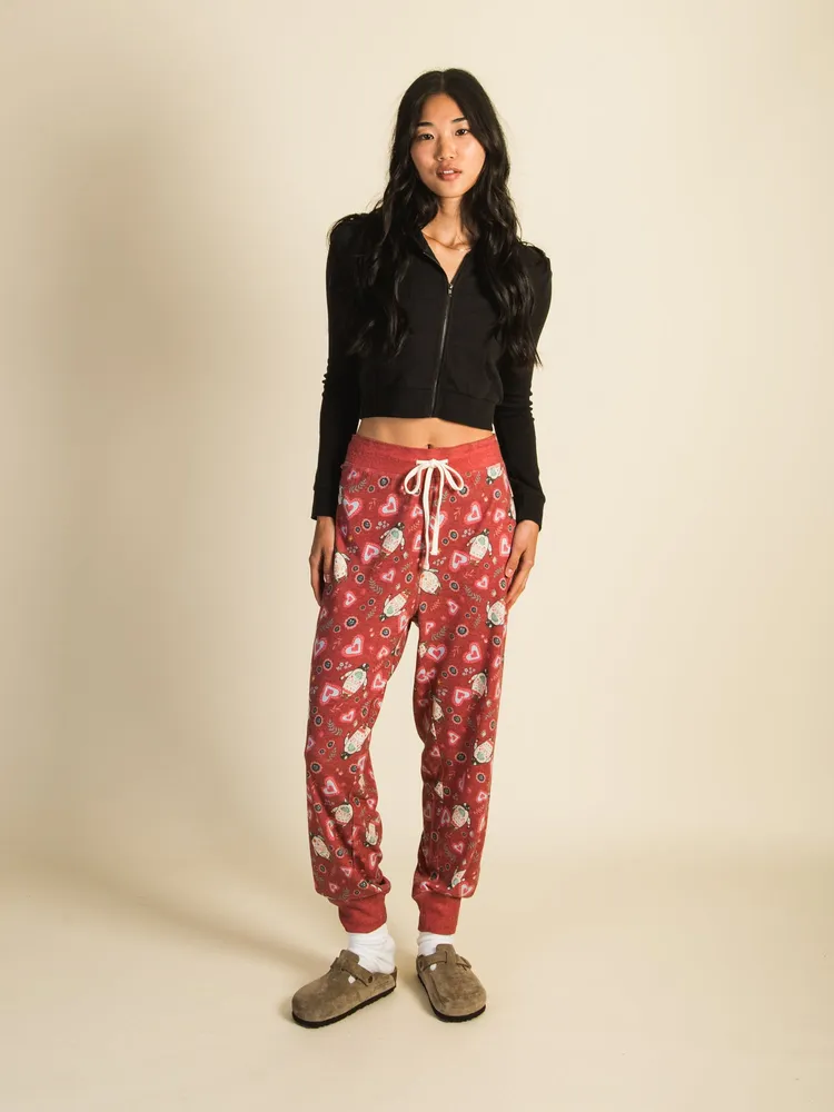 HARLOW AVA LOUNGE PANT - ROUGE