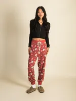 HARLOW AVA LOUNGE PANT - ROUGE