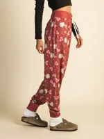 HARLOW AVA LOUNGE PANT - ROUGE