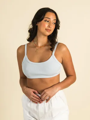 HARLOW RIBBED OPEN BACK BRALETTE - CLEARANCE