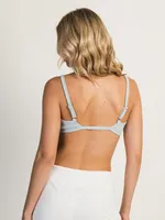 HARLOW RIBBED OPEN BACK BRALETTE