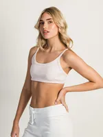 HARLOW RIBBED OPEN BACK BRALETTE