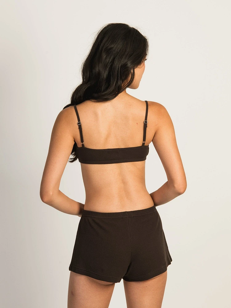 HARLOW IRIS BRALETTE - CHOCOLATE