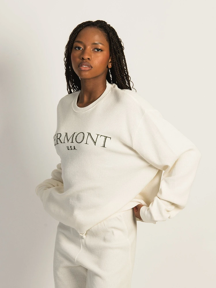 HARLOW WINNIE GAUFRÉ MANCHES LONGUES - BLANC CASSÉ