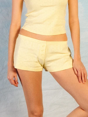 HARLOW MADELINE HEART SHORT - YELLOW