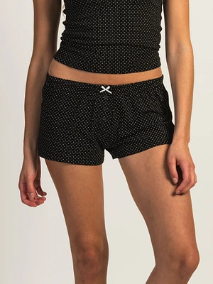 HARLOW MADELINE PRINT SHORT - BLACK/WHITE