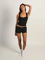 HARLOW MADELINE PRINT SHORT - BLACK/WHITE