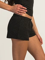 HARLOW MADELINE PRINT SHORT - BLACK/WHITE