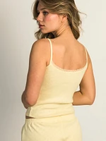 HARLOW MALLORY HEART TANK TOP - YELLOW