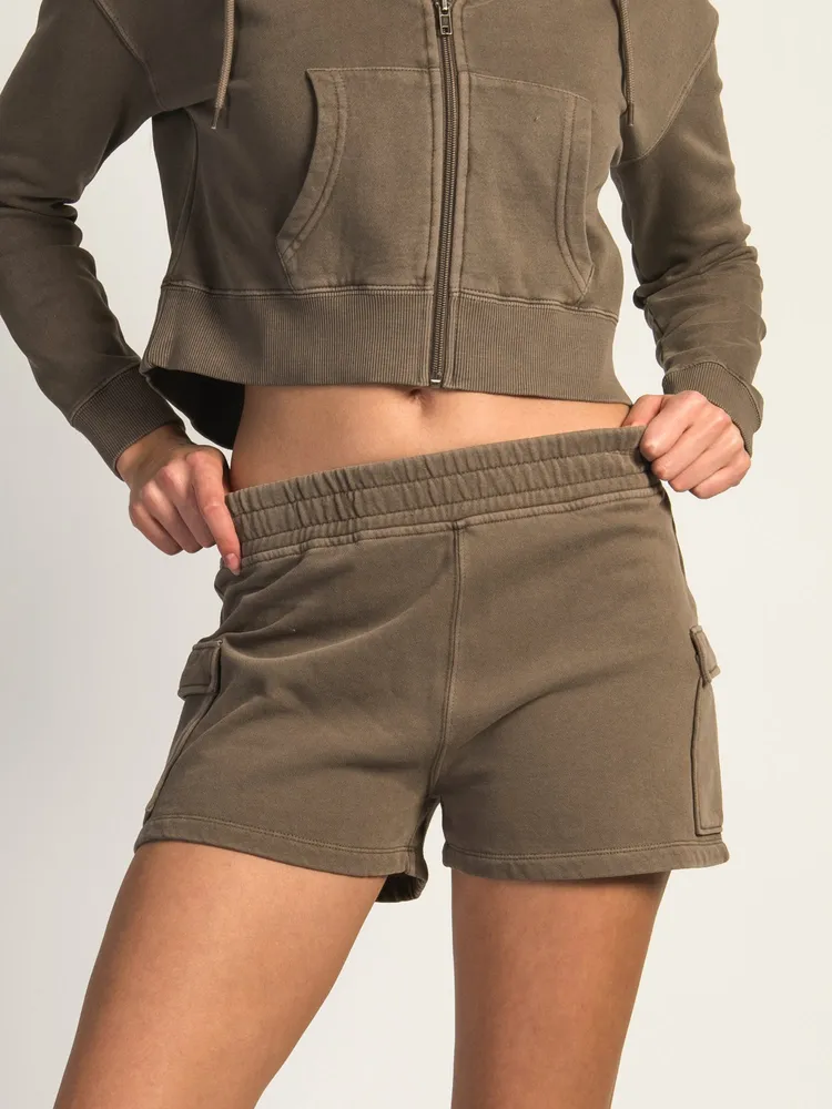 HARLOW HEIDI FLEECE SHORT - MUSHROOM CLEARANCE