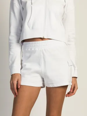 HARLOW HEIDI FLEECE SHORT - WHITE CLEARANCE