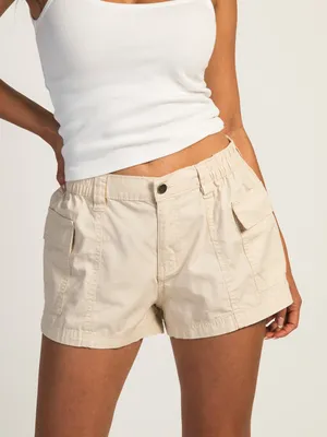 HARLOW LOW RISE CARGO SHORT - WHITE CAP CLEARANCE