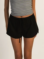 HARLOW LANA LINEN SHORT - BLACK
