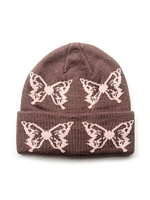 HARLOW JACQUARD BEANIE - BUTTERFLY - CLEARANCE