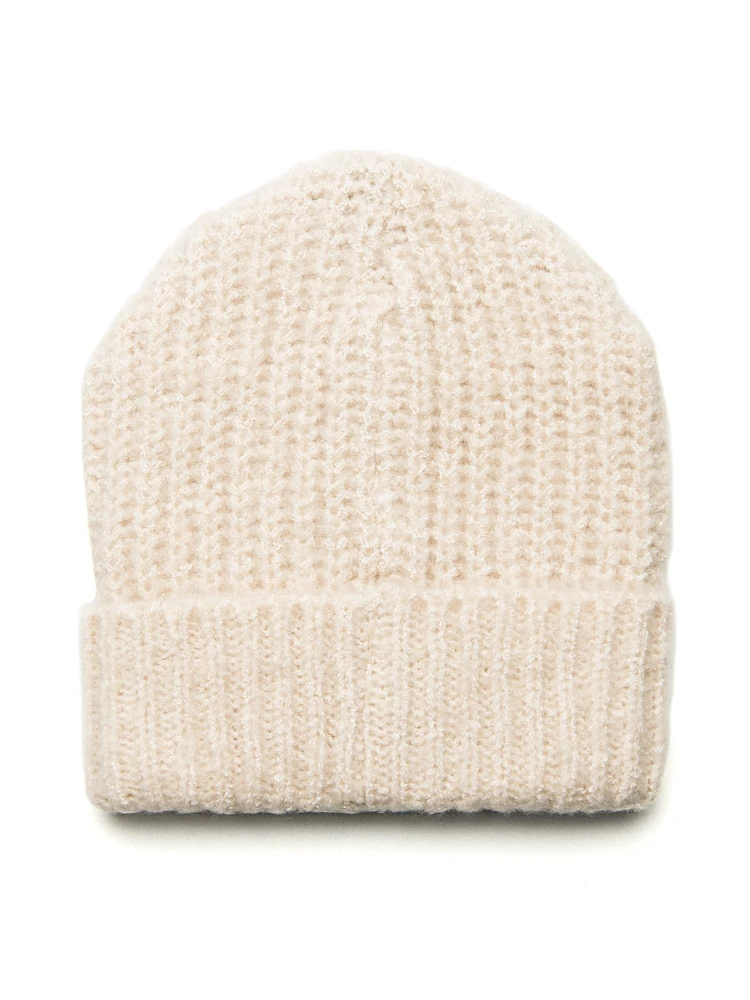 BONNET CÔTELÉ EN PELUCHE