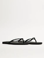 WOMENS HAVAIANAS SLIM SQUARE - BLACK
