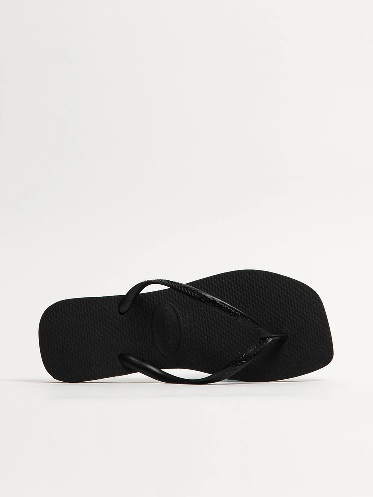 WOMENS HAVAIANAS SLIM SQUARE - BLACK