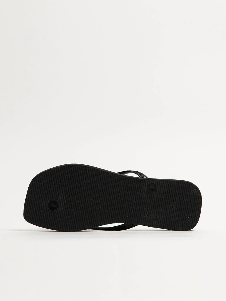 WOMENS HAVAIANAS SLIM SQUARE - BLACK