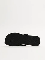 WOMENS HAVAIANAS SLIM SQUARE - BLACK