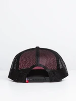 WAHLER AOP TRUCKER - BLACK - CLEARANCE