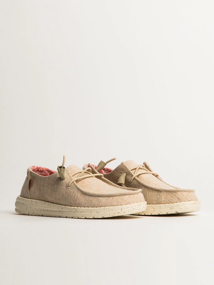 WOMENS HEYDUDE WENDY CHAMBRAY SNEAKER
