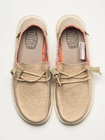 WOMENS HEYDUDE WENDY CHAMBRAY SNEAKER