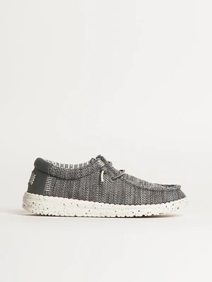 KIDS HEYDUDE WALLY YOUTH STRETCH SOX - GREY