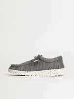 KIDS HEYDUDE WALLY YOUTH STRETCH SOX - GREY
