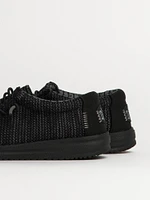 KIDS HEYDUDE WALLY YOUTH STRETCH SOX - BLACK