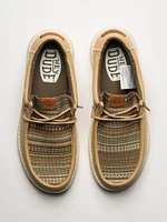 MENS HEYDUDE WALLY SURF SHAWL SLIP-ON - WOOD