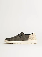 WOMENS HEYDUDE WENDY FUNK SURF BAJA SNEAKER - BLACK