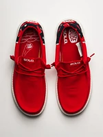MENS HEYDUDE WALLY FUNK SOLO CUP SLIP-ON - RED