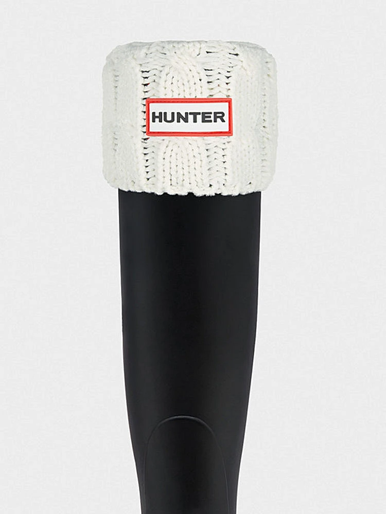 6 STICTH CABLE BOOT SOCK - NAT