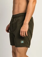 ISLAND HAZE CACTUS GREEN WAVE 5IN VOLLEY SHORT