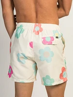 ISLAND HAZE DAISY 5IN VOLLEY SHORT - CREAM