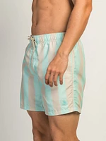 ISLAND HAZE VERTICAL STRIPE 5IN VOLLEY SHORT