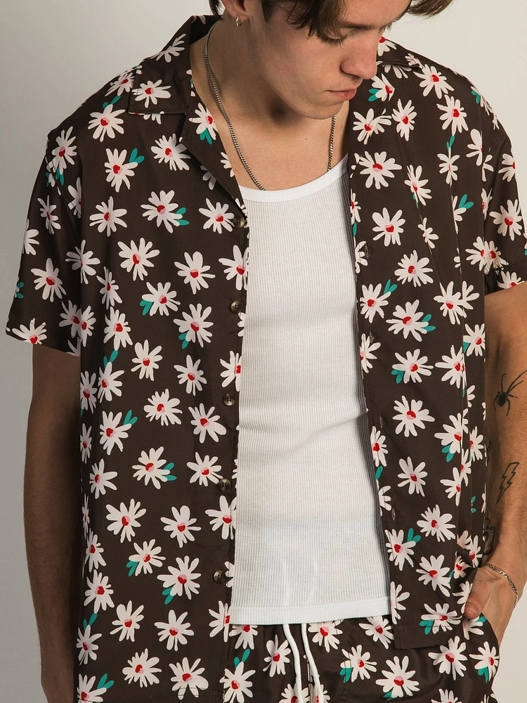 CHEMISE MANCHES COURTES ISLAND HAZE FLORAL