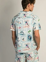 CHEMISE MANCHES COURTES ISLAND HAZE NAUTICAL