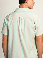 ISLAND HAZE - CHEMISE TISSÉE À MANCHES COURTES ET RAYURES VERTICALES