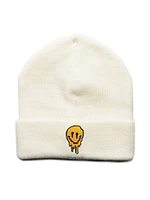 KOLBY BLACK EMBROIDERED BEANIE