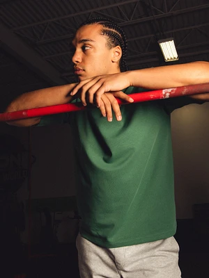 KOLBY KEEP COOL BOXY FIT TEE - PINE