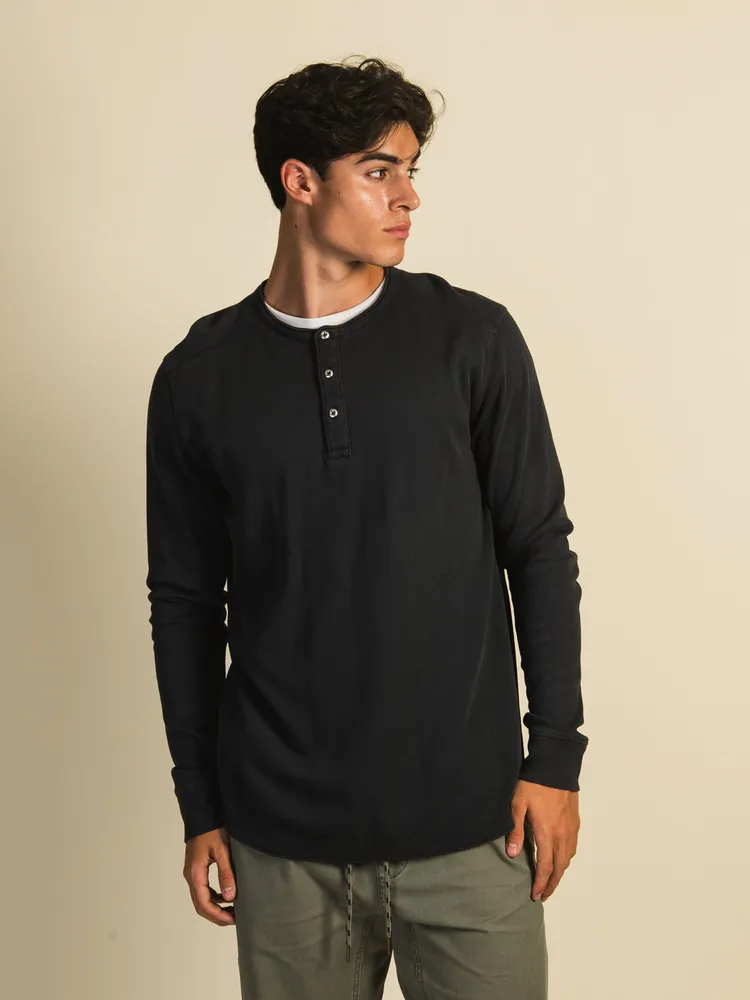 KOLBY GARMENT DYE HENLEY - CLEARANCE
