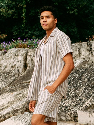 CHEMISE KOLBY À RAYURES – CRÈME