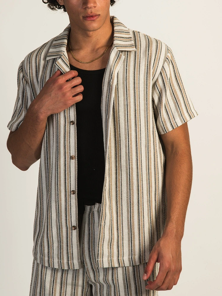 CHEMISE KOLBY À RAYURES – CRÈME
