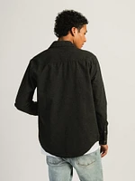 CHEMISE KOLBY EN FLANELLE DE TOUS LES JOURS- GRIS FONCÉ