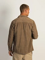 SURCHEMISE KOLBY EN VELOURS CÔTELÉ - BEIGE
