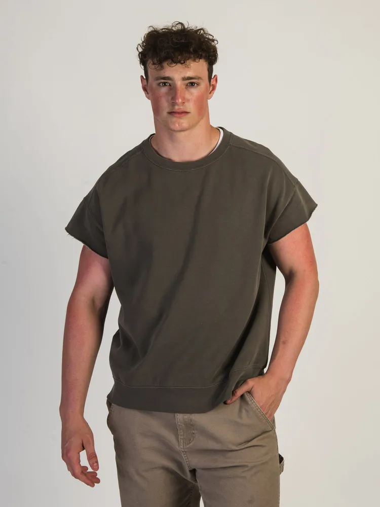 T-SHIRT HOPPER GARMENT DYE SANS MANCHES