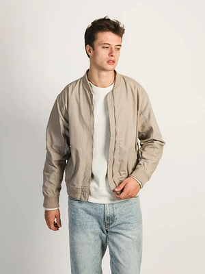 VESTE AVIATEUR KOLBY CANVAS - TAUPE