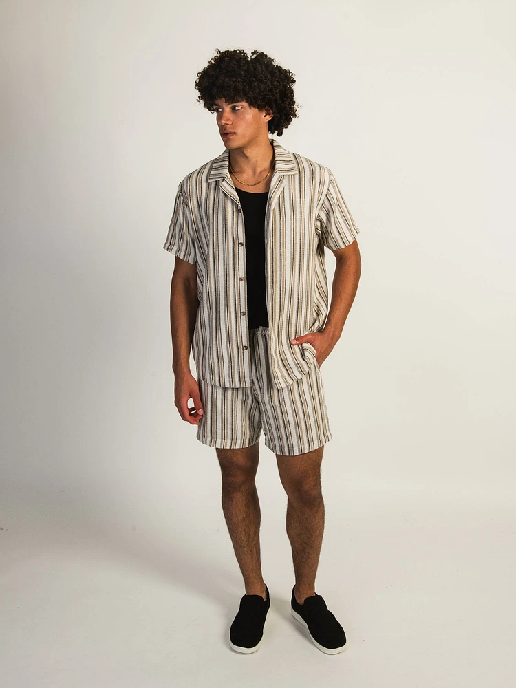KOLBY STRIPE SHORT - CREAM