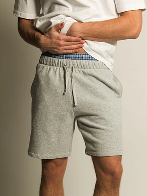 KOLBY FLEECE SHORT - HEATHER GREY